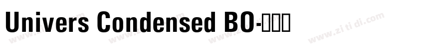 Univers Condensed BO字体转换